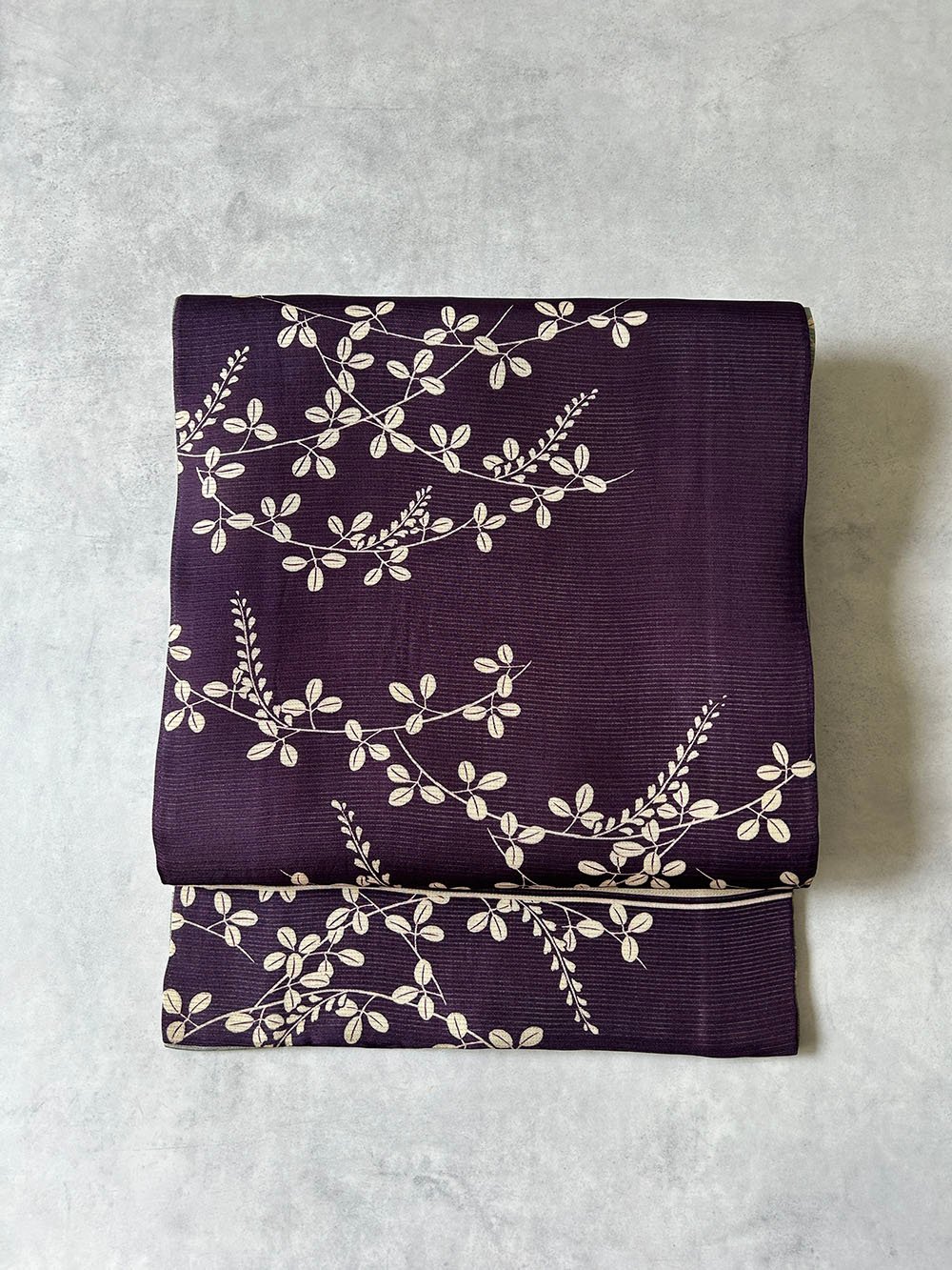 A5 夏物 扇に刺繍の萩の葉模様 淡い薄紫色 金糸 絽 紗 正絹 六通 袋帯 A5 夏物 扇に刺繍の萩の葉模様 淡い薄紫色 金糸 絽 紗