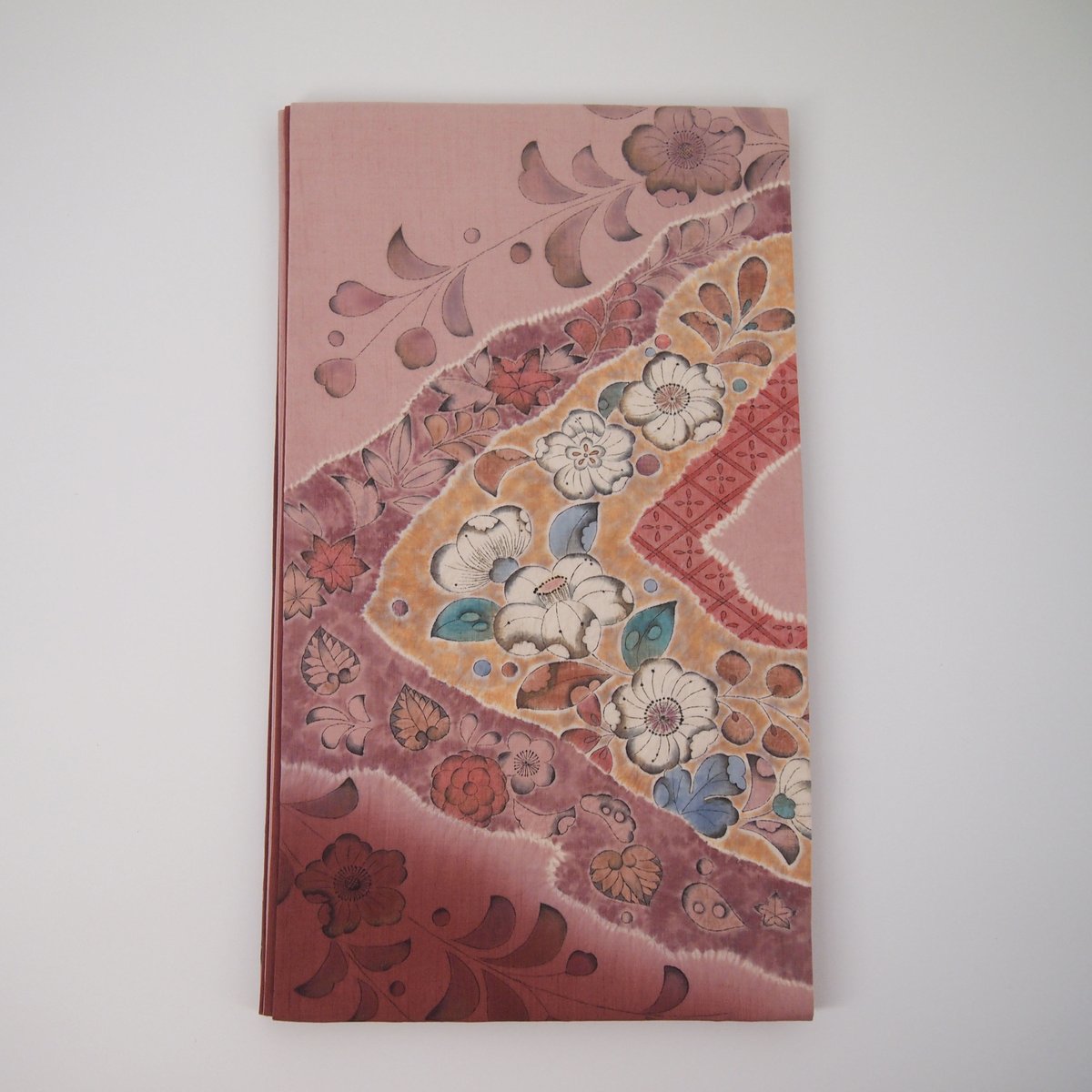 美品】辻ヶ花 紬地袋帯 ピンク［F036］ | kimono ulala