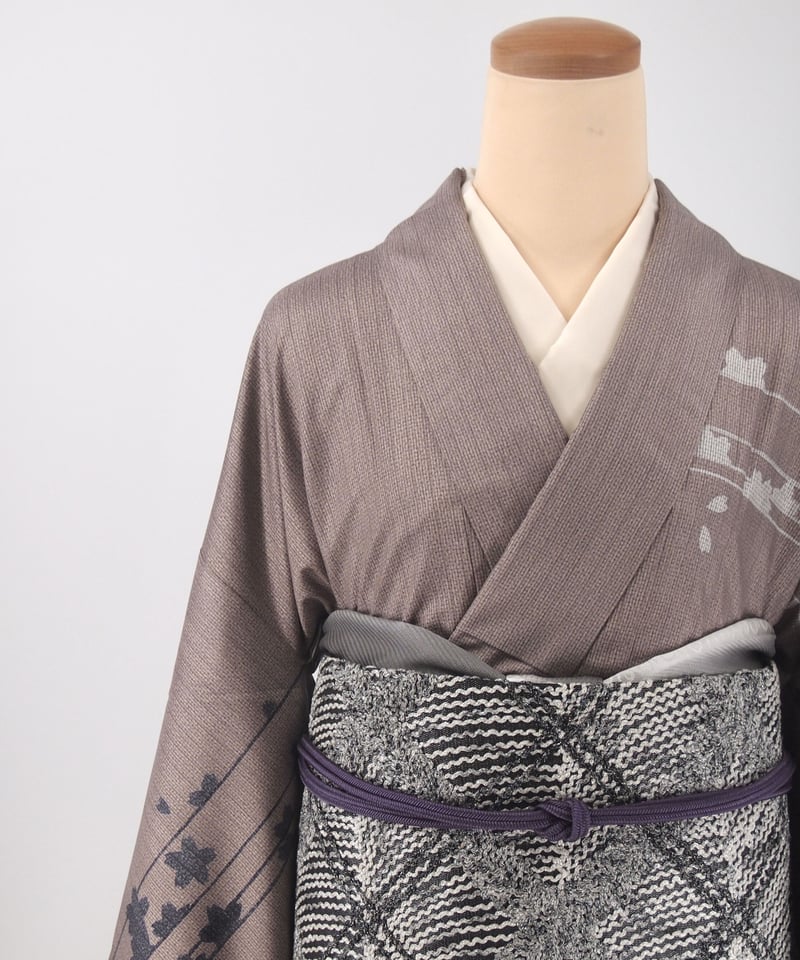 無月の帯　本場奄美大島泥染絣金剛錦袋帯 お仕立上がり！『無月』本場奄美大島泥染絣金剛錦袋帯 高級品
