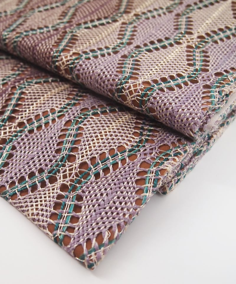 想屋　袋帯　レース柄　リバーシブル　全通 想屋 袋帯 レース柄 リバーシブル 全通