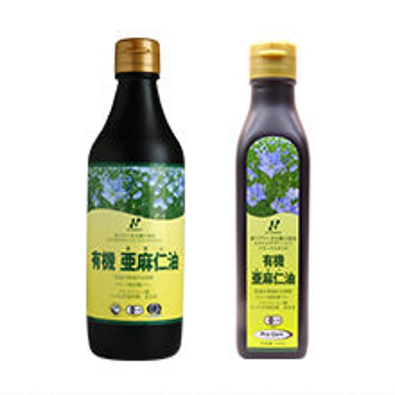 カナダ産有機亜麻仁油 185g(200ml) 角瓶 | 癒し雑貨のお店アンジュー