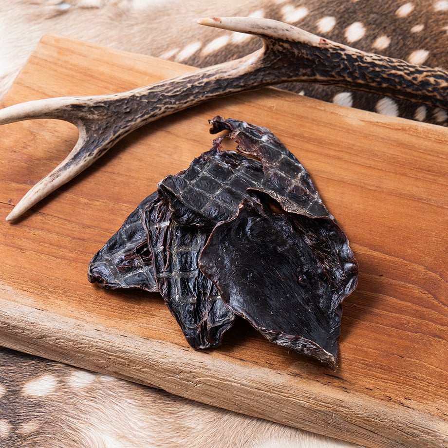 【鹿胃袋ジャーキー】胃袋をじっくり乾燥　カリカリなジャーキー 鹿心臓ジャーキー（30g入） | PHGペットフード