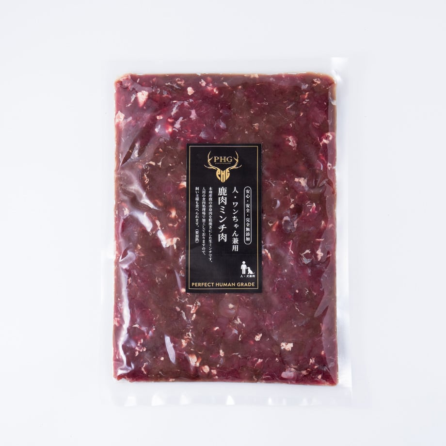 【国産】鹿肉＆内臓ミックスミンチ（計3kg）ペット用 鹿肉ミンチ肉（500g） | PHGペットフード