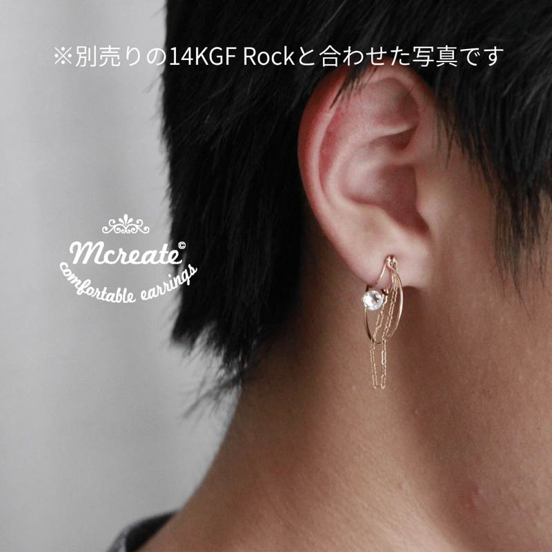 14KGF) Rock | Mcreate 福耳さんのイヤーカフ専門店
