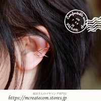 (ローズ１４KGF)　トリプルイヤーカフ