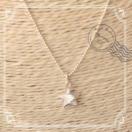 (silver９２５)　星のネックレス