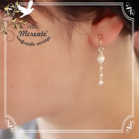 (シルバー９３０)　淡水パールのロングイヤーカフ