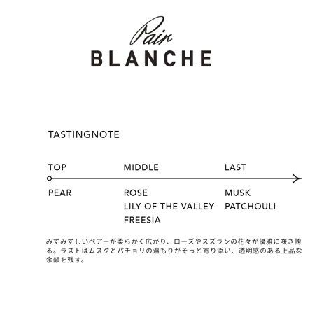 LOA the OIL　Pair BLANCHE【ロアオイル　ペアブランシュ】