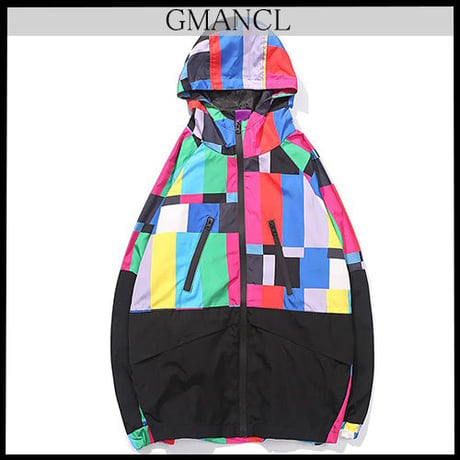 【GMANCL】マルチカラーウインドブレーカージャケット