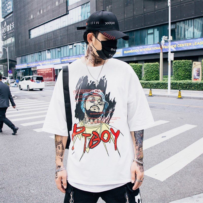 GMANCL】2color ラッパーフェイスプリント半袖Tシャツ | RUVELA GMANCL】2color ラッパーフェイスプリント半袖Tシャツ | RUVELA