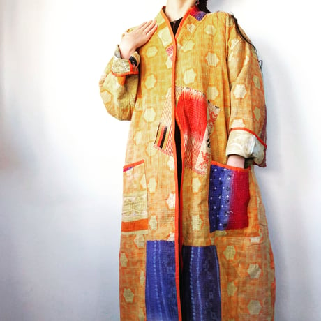薄地 vintage kantha kimono jacket
