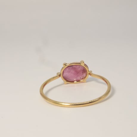K18 ＆　Tourmaline Pink Ring
