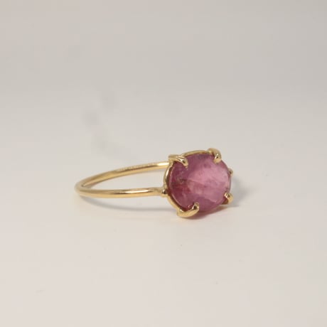 K18 ＆　Tourmaline Pink Ring