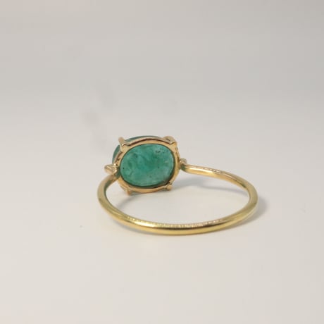 K18 ＆  Emerald Ring