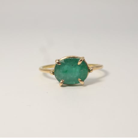 K18 ＆  Emerald Ring