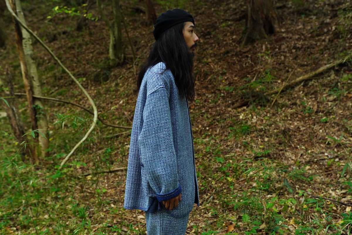 PORTER CLASSIC, KOGIN SHIRT JACKET (WHITE CUSTO