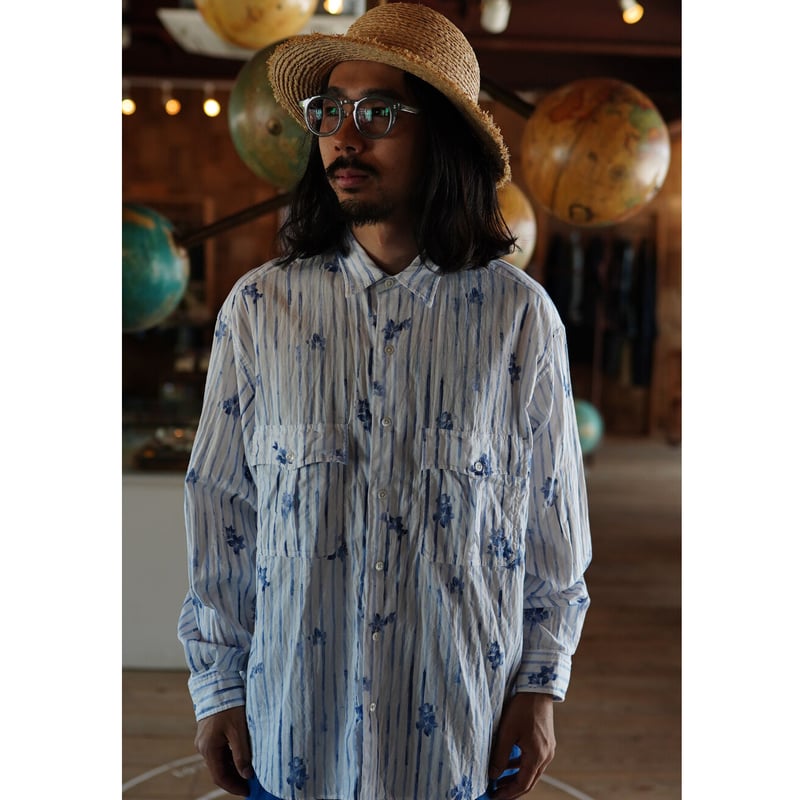 PORTER CLASSIC, ROLL UP 水彩 STRIPE SHIRT | Purve PORTER CLASSIC, ROLL UP 水彩 STRIPE SHIRT | Purve