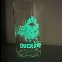 DUCKROW DEPART, BEERはGASOLINE瓶ビールグラス(蓄光)