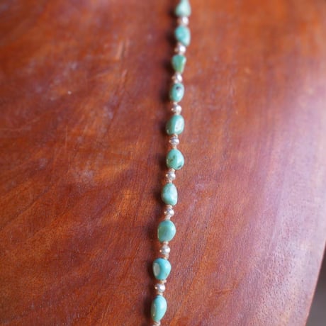Sipilica,Turquoise & Silver Necklace/Mexican Turquoise