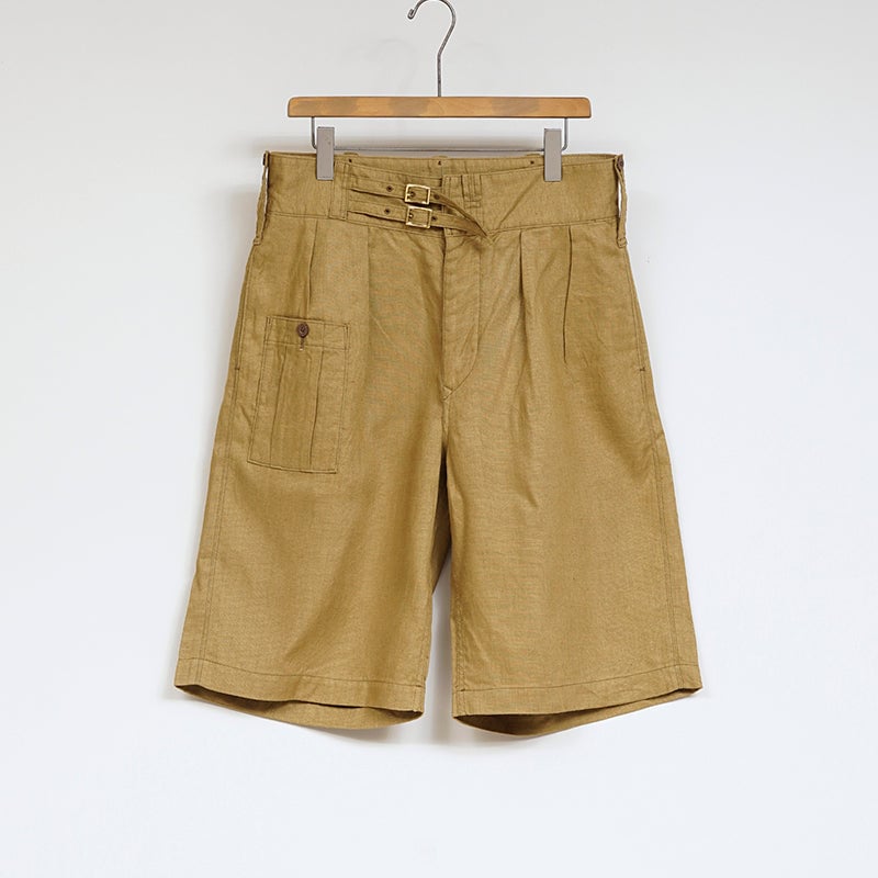 Nigel Cabourn,FIELD SHORT LINEN BASKET | Purveyors