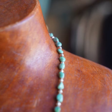 Sipilica,Turquoise & Silver Necklace/Mexican Turquoise