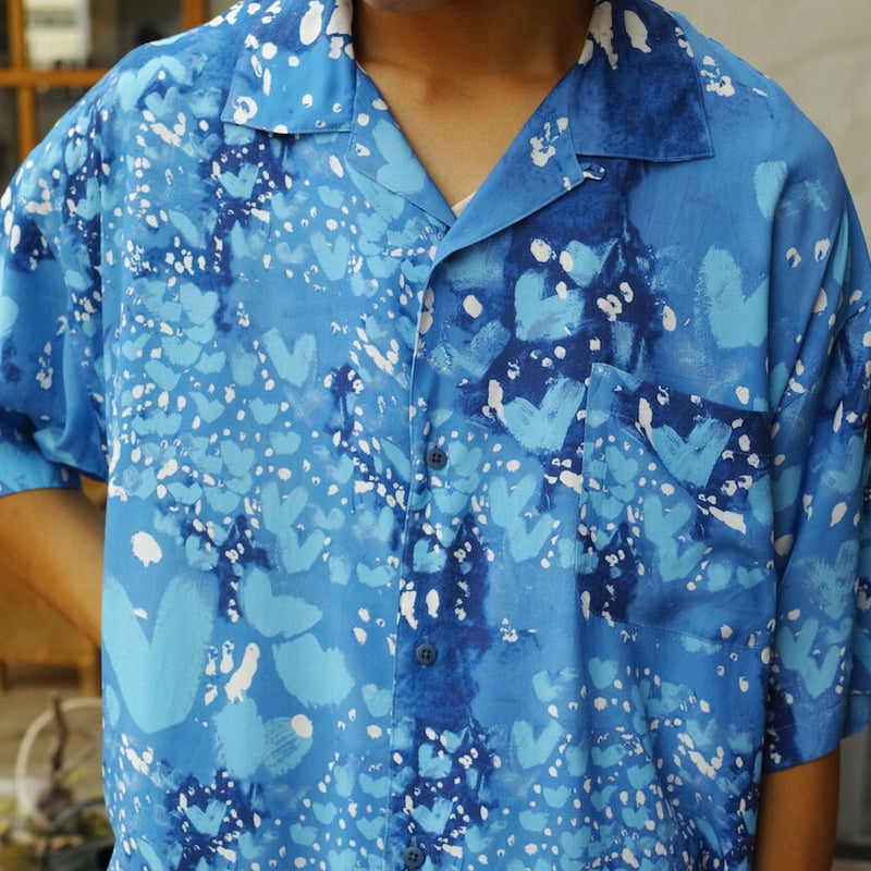 新品 Porter Classic ハート アロハシャツ M PORTER CLASSIC ハートアロハシャツMサイズ