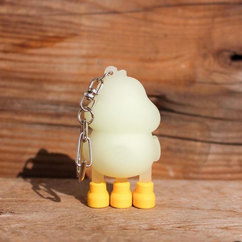 RUKURUKU/神秘な森の親子鹿 蓄光 オルゴナイトキーホルダー RUKURUKU様