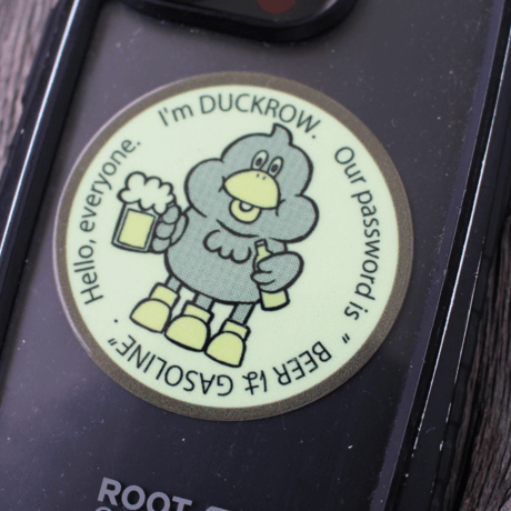DUCKROW DEPART, 蓄光ステッカー