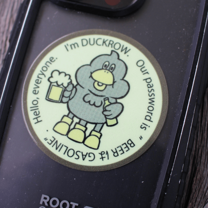 DUCKROW DEPART, 蓄光ステッカー | Purveyors