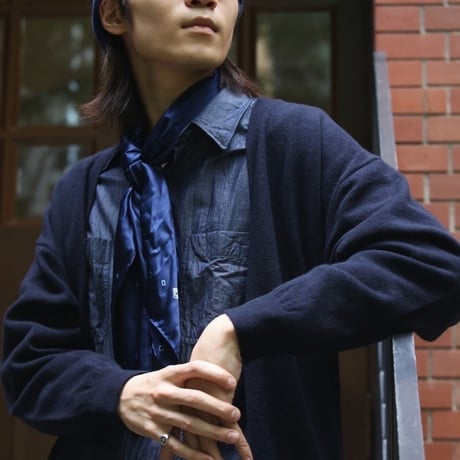 PORTER CLASSIC,BLUE MOON INDIGO BANDANA
