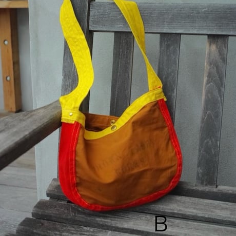 BROWN TABBY, mix fabrics small News paper bag