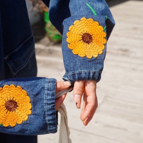 MONOSTEREO,Sunflower Fields Denim Jacket