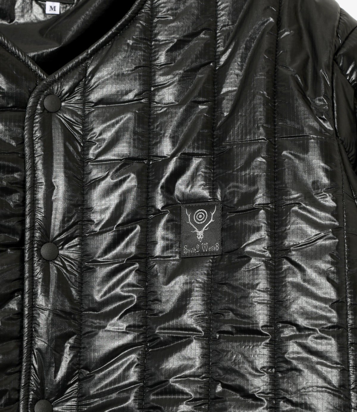 South2 West8, Quilted V CN Cardigan - Nylon Rip South2 West8, Quilted V CN Cardigan - Nylon Rip