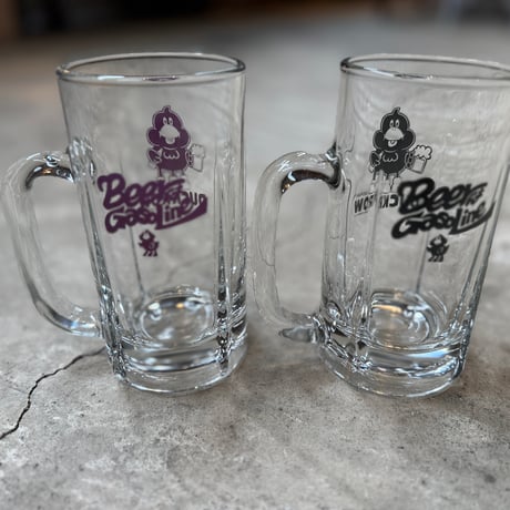 DUCKROW DEPART, BEERはGASOLINEビールジョッキ