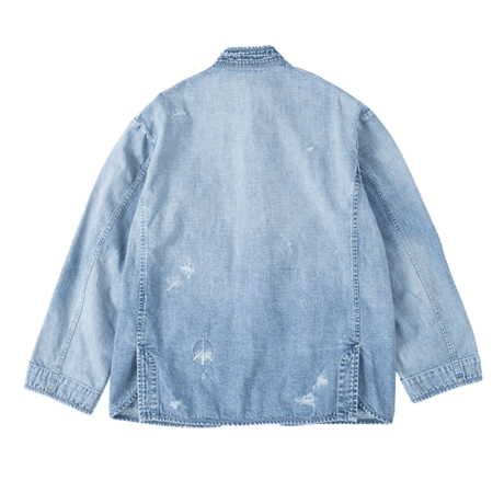 PORTER CLASSIC, CANNERY ROW DENIM CHINESE JACKET