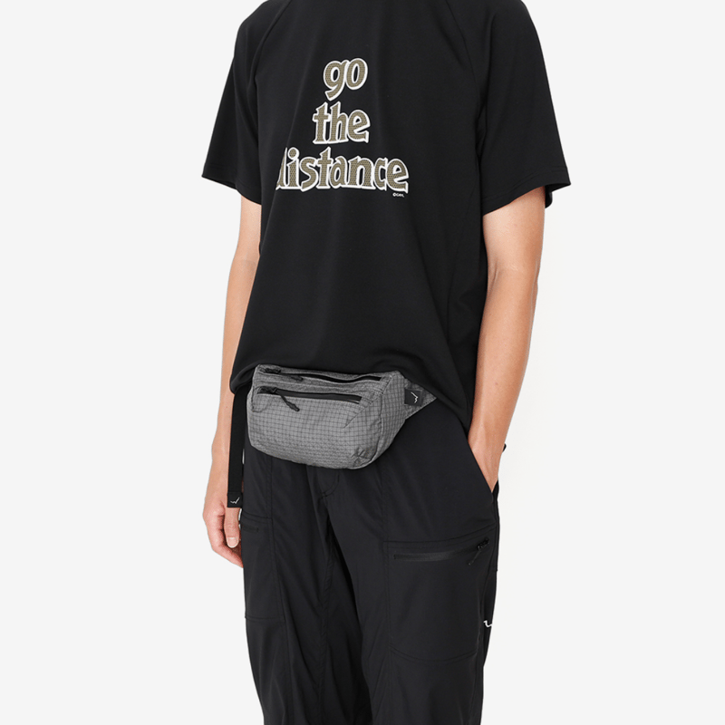 【週末限定値下げ】 CAYL Fanny Pack Grid Black CAYL】Fanny Pack Grid | LEISURES HIKE&CAMP&LONGTRAIL SPECIALITY