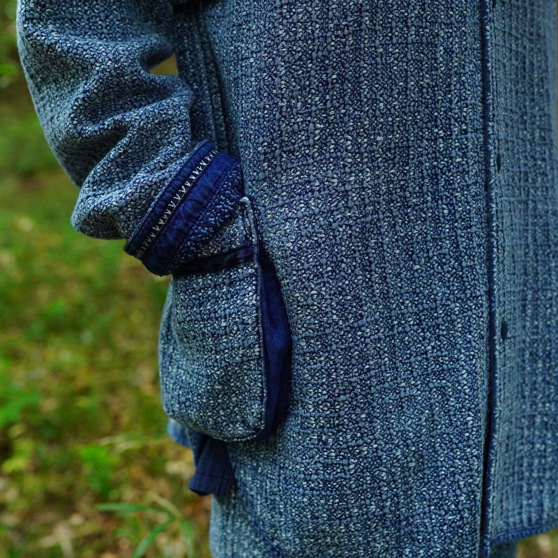 PORTER CLASSIC, KOGIN SHIRT JACKET (WHITE CUSTO