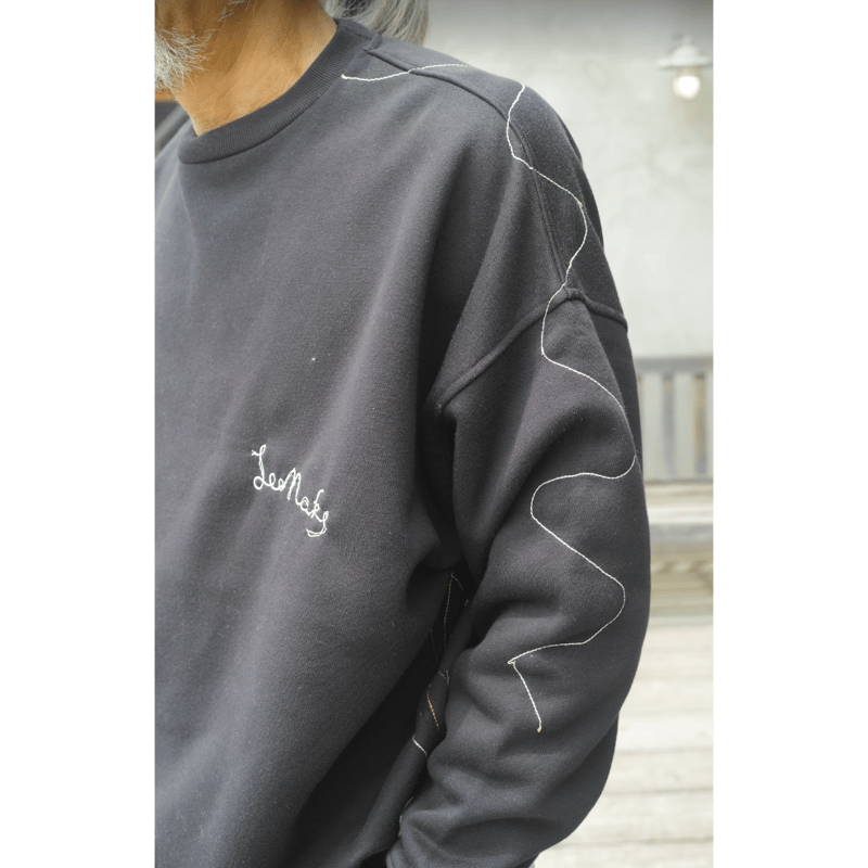 LeeMake, WAVE ST SWEAT(魚刺繍ver) | Purveyors LeeMake, WAVE ST SWEAT(魚刺繍ver) | Purveyors