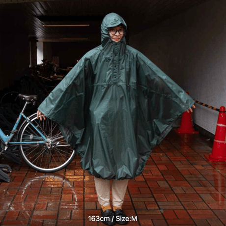 FAIRWEATHER, packable rain poncho
