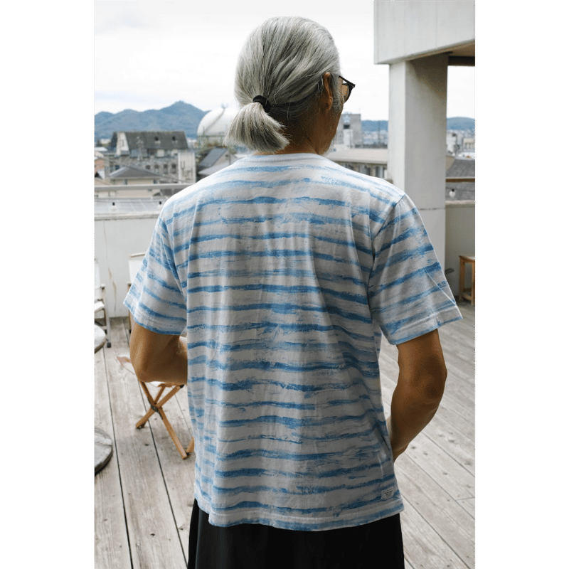 PORTER CLASSIC, ARTIST BORDER T-SHIRT | Purveyors