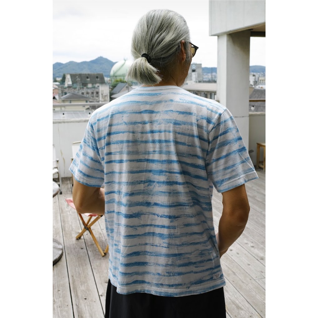 トップス Porter Classic ARTIST BORDER T-SHIRT XL H/W BEATNIK BORDER T-SHIRT（ハンドワーク ビートニク ボーダー