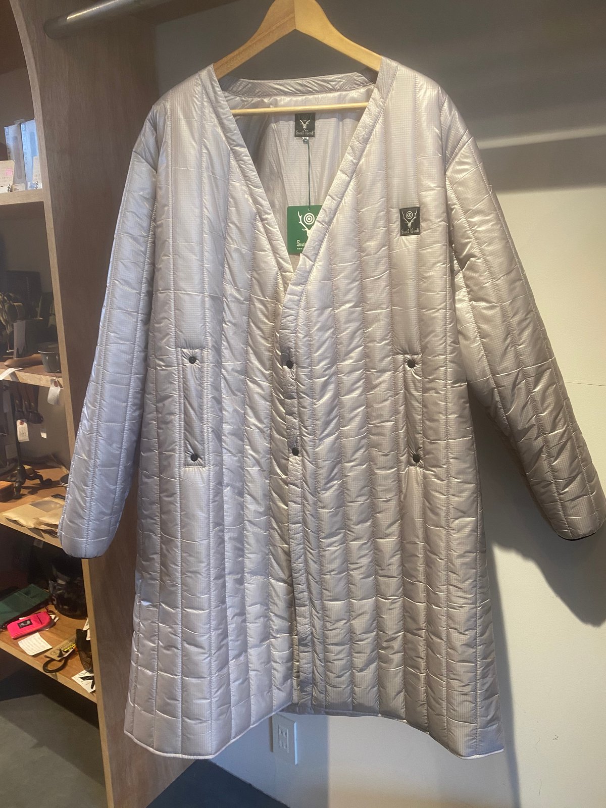【未使用】South2 West8 V Neck Down Coat South2 West8 (サウスツーウエストエイト) V Neck Down Coat - C