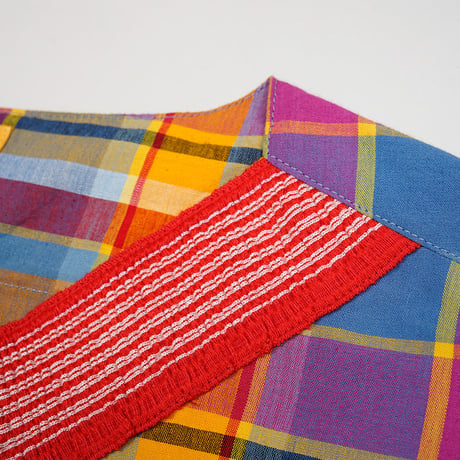 Nigel Cabourn×ORIGINAL MADRAS TRADING COMPANY,Rib V Neck