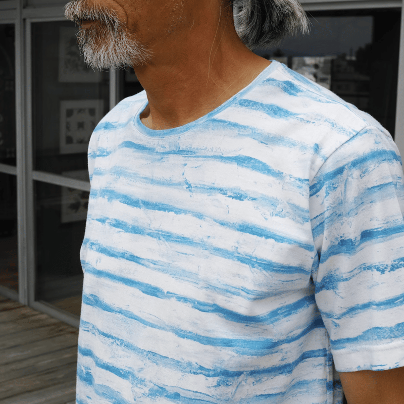 PORTER CLASSIC, ARTIST BORDER T-SHIRT | Purveyors