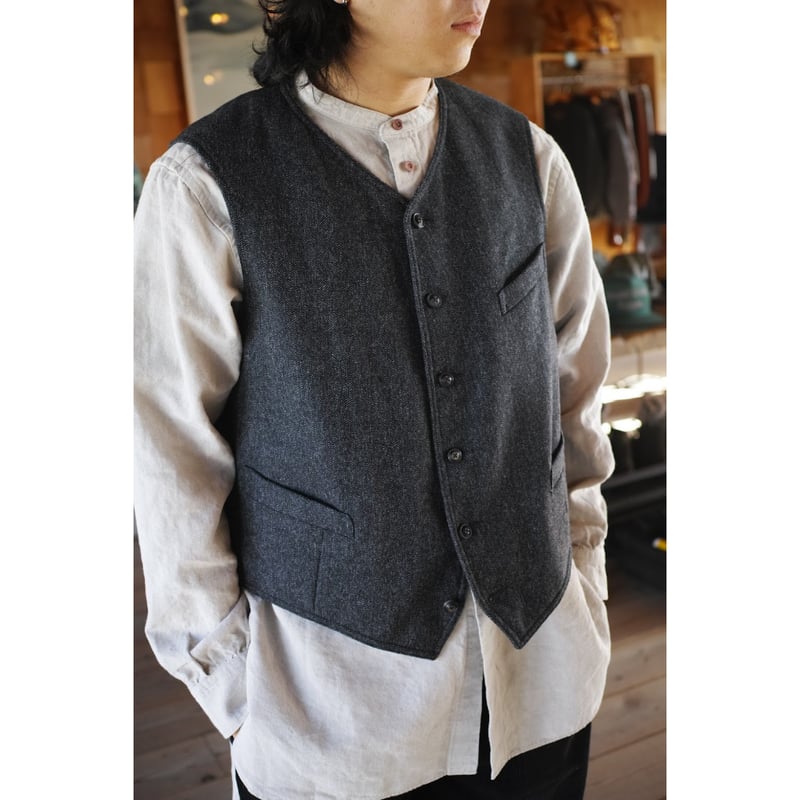 Nigel Cabournウールベスト ネイビー Nigel Cabournウールベスト ネイビー Nigel Cabournウールベスト