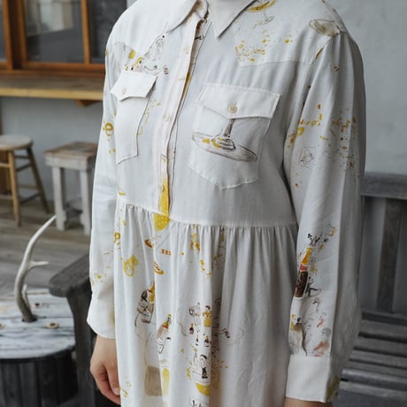PORTER CLASSIC, ALOHA ELLY DRESS CUPIDON