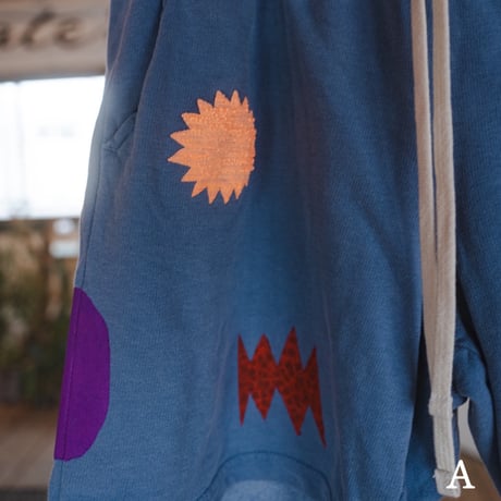 musica print works　スウェットショートパンツ