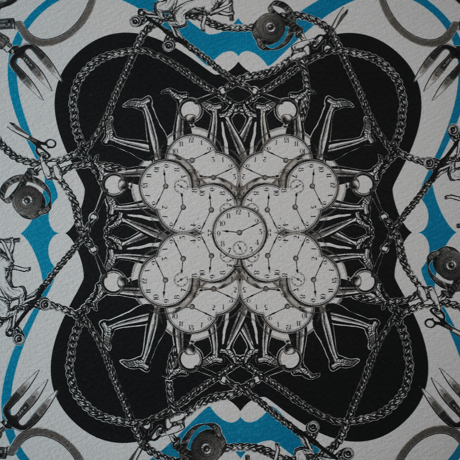 AlexanderLeeChang, draw and collage 25(Woodworks)