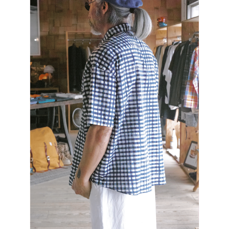 PORTER CLASSIC BEAT WRITER 水彩 GINGHAM PORTER CLASSIC, BEAT WRITER 水彩 GINGHAM SHIRT |