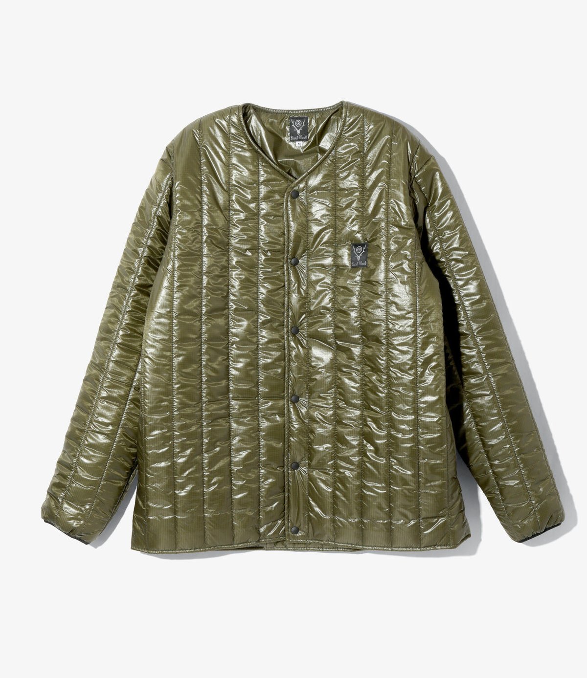 South2 West8, Quilted V CN Cardigan - Nylon Rip